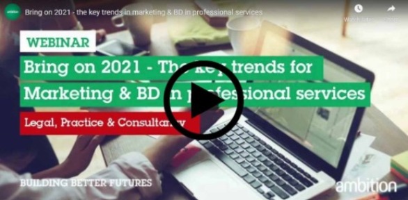 Webinar - The key trends for Marketing & BD in Professional Services